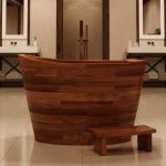 Bañera de madera.