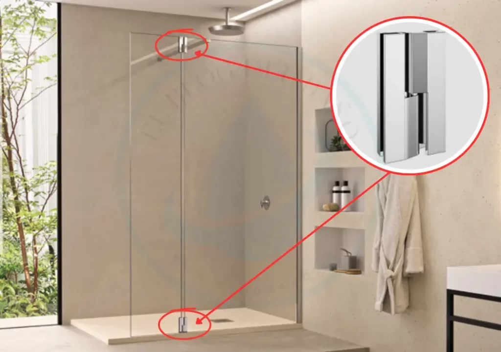 Deflector con bisagras acero Mindanao Doccia Group.