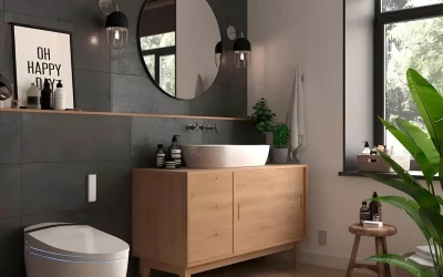 Cuarto de baño con WC tipo Japón.