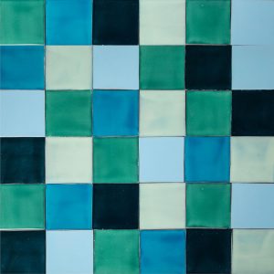 Azulejos Mejicanos verdes y Azules.