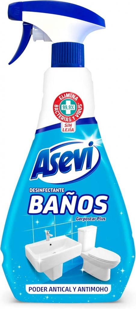 Limpiador baños Asevi Desinfectante y antimoho.