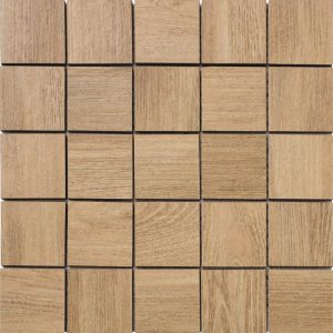 Azulejo mosaico cuadrado de 30 x 30 cm. Serie Balade efecto madera de Artens.