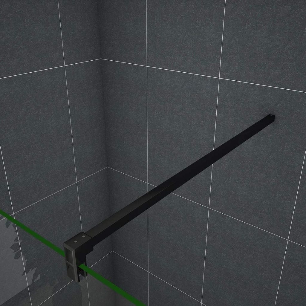 Barra de sujeción anticimbreo de color negro mate.