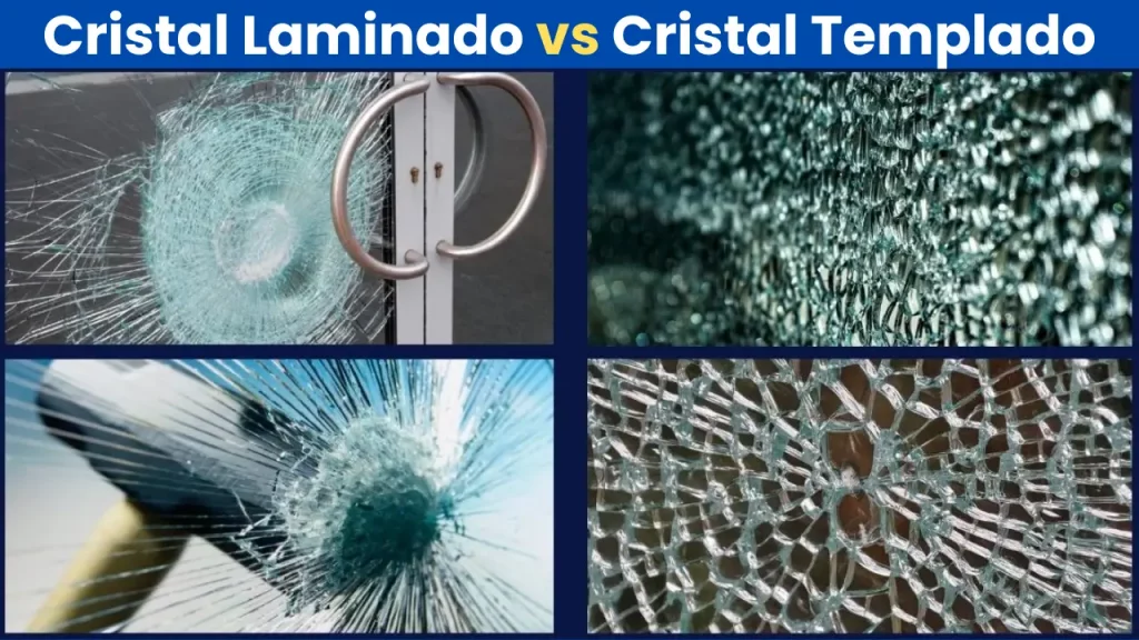 Diferencia entre cristal templado y laminado.