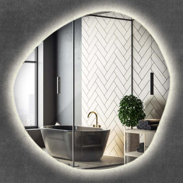 Espejo LED Irregular 87x86 cm Luz Neutra