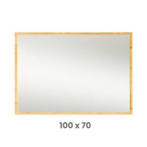 Espejo sobre tablero Deco Nogal Claro 100 x 70 cm.