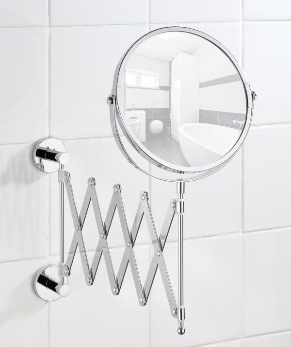 Espejo de Aumento 3x Cromo Fuelle de Pared 17cm - Imagen 2