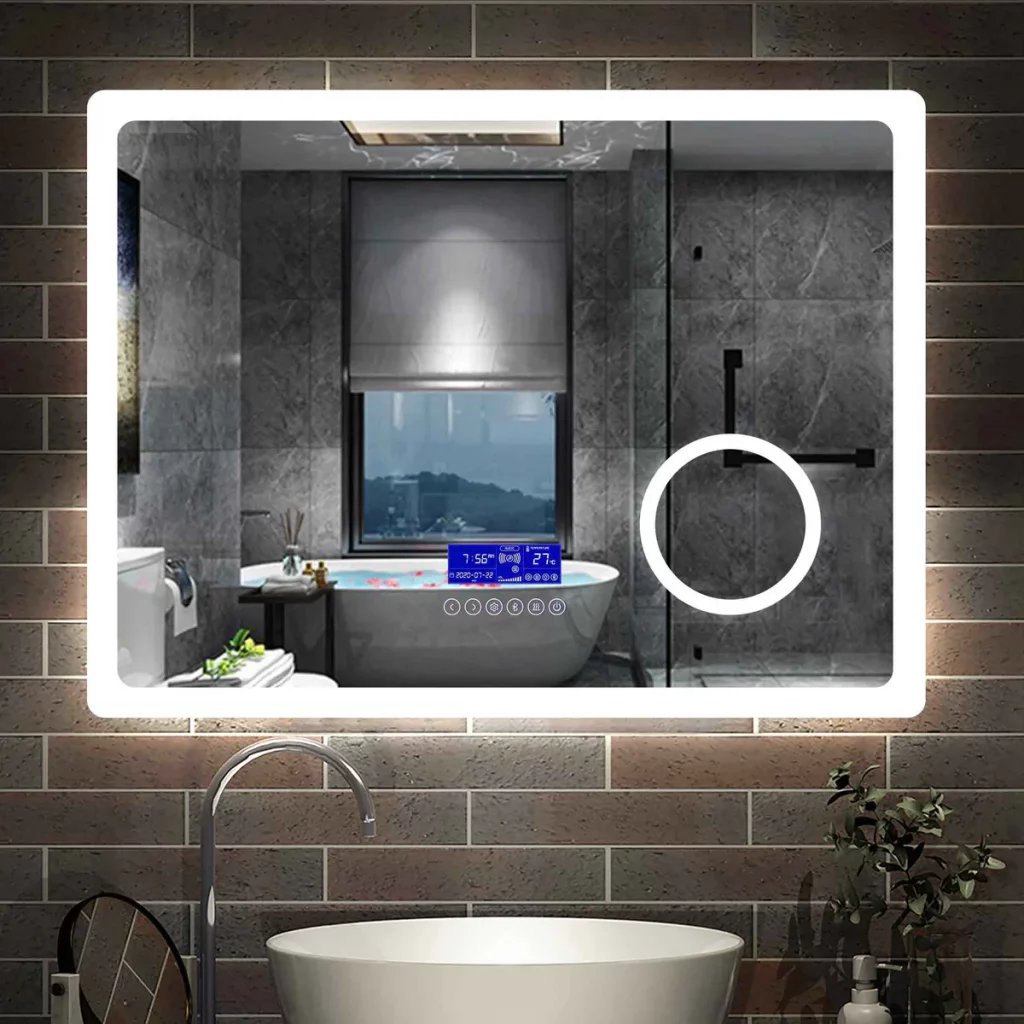 Reseña espejo Led AICA con lupa.