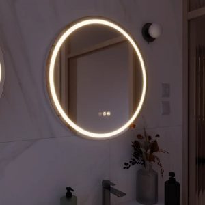 Espejo de baño con luz LED Remix con antivaho 60x60 cm.