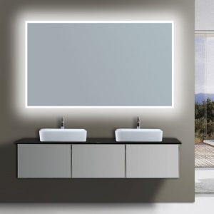Espejo LED Eclipse de 120 x 80 cm. Leroy Merlin.
