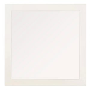 Espejo enmarcado cuadrado Roma blanco 80 x80 cm.