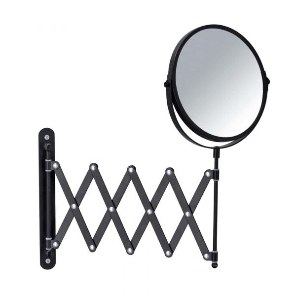 Espejo de Aumento 3x Negro Fuelle de Pared 17cm - Imagen 3