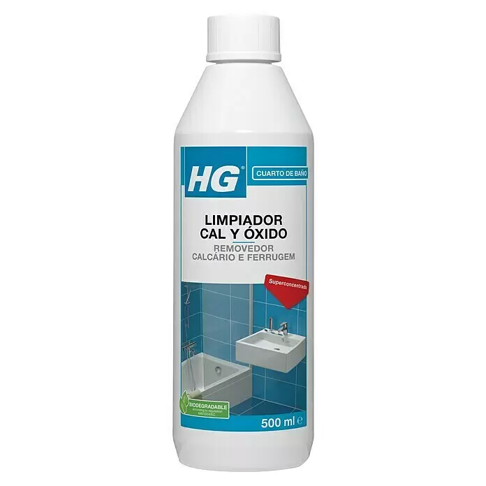 Producto de HG para quitar el óxido y la cal de los grifos.