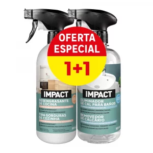 Pack de 2 limpiadores para cocinas y baños IMPACT 500ml de Leroy Merlin.