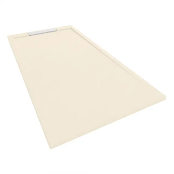 Plato de Ducha Resina Mineral Mod. Palermo II - 70 x 90 cm - Crema (RAL1013) - Imagen 2