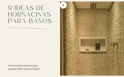 Las Hornacinas son un elemento muy práctico y limpio para los geles de ducha.
