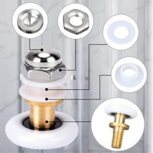 Ruedas y recambios de mamparas.