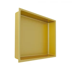 Nicho prefabricado de ABS oro mate 30 x 30 cm.