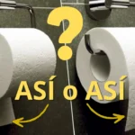 ¿Cómo se coloca el rollo de papel wc?