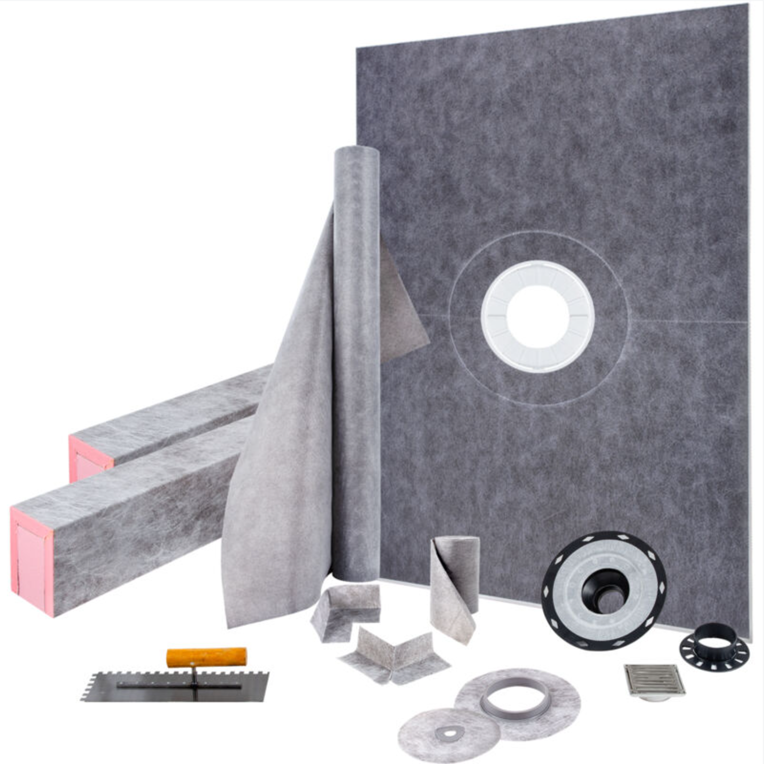 Kit de accesorios para impermeabilizar duchas.