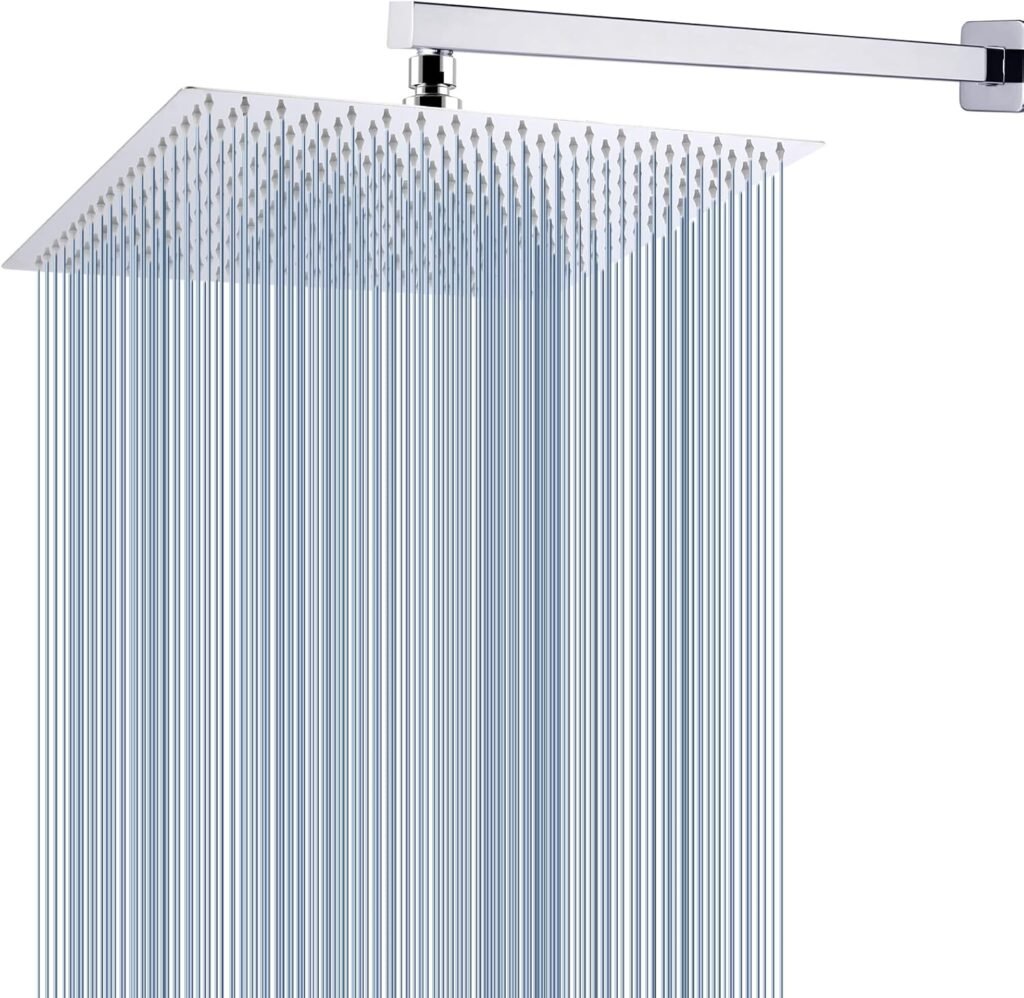 Rociador a pared de estilo cuadrado.