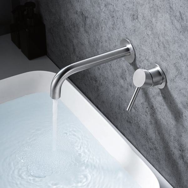 Grifo monomando para lavabo embutido en obra