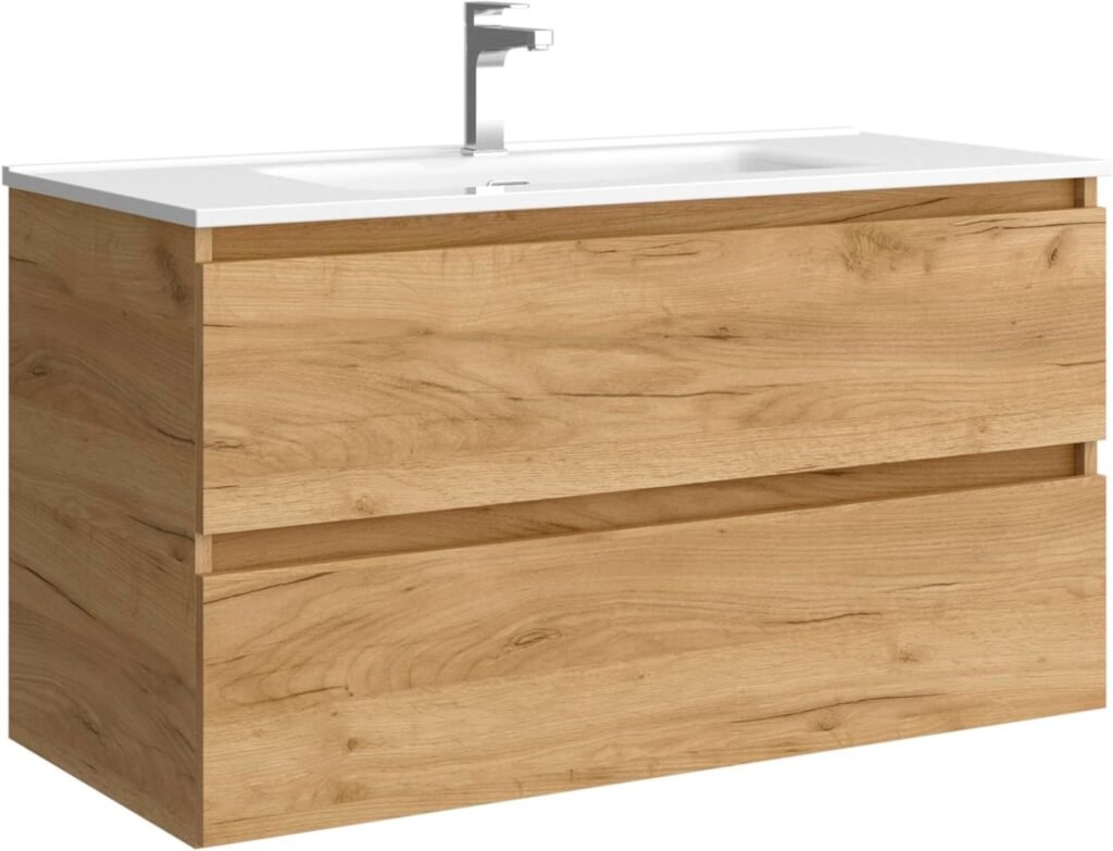 Mueble de baño dos cajones.