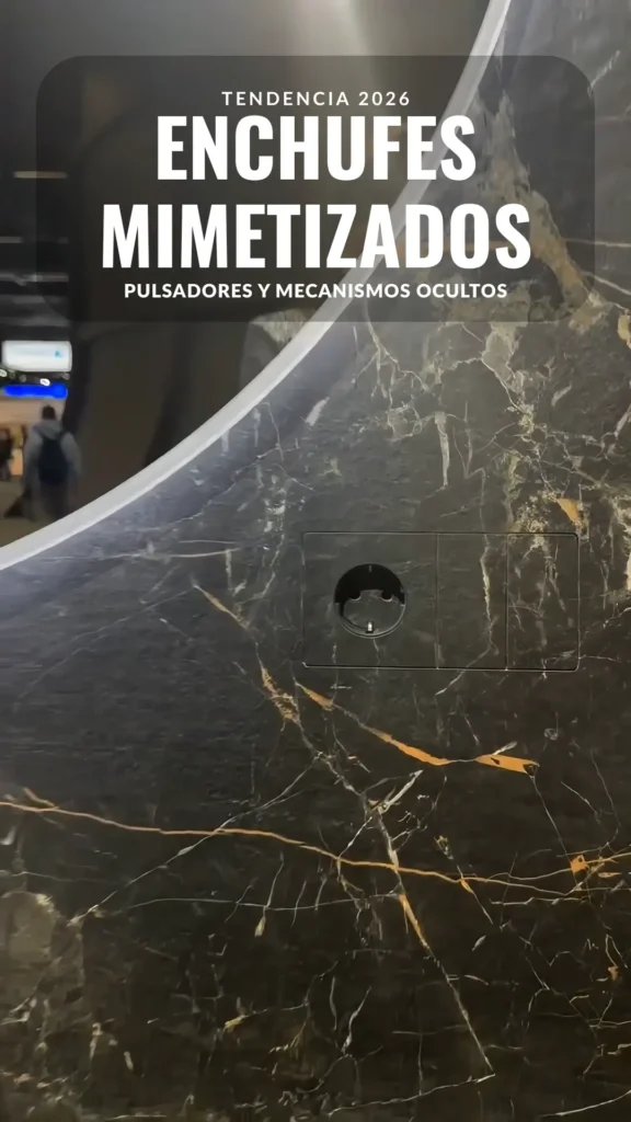 Los nuevos enchufes pueden recubrirse con azulejo.