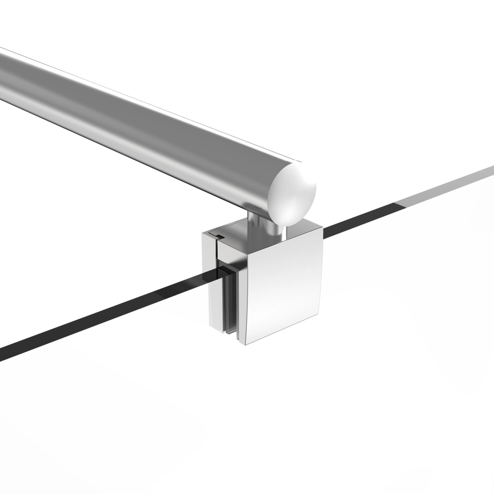 Fijo de Ducha 80 cm. Mod. Easy Cromo / Vidrio Serigrafiado 6 mm Antical (Reversible) - Imagen 4