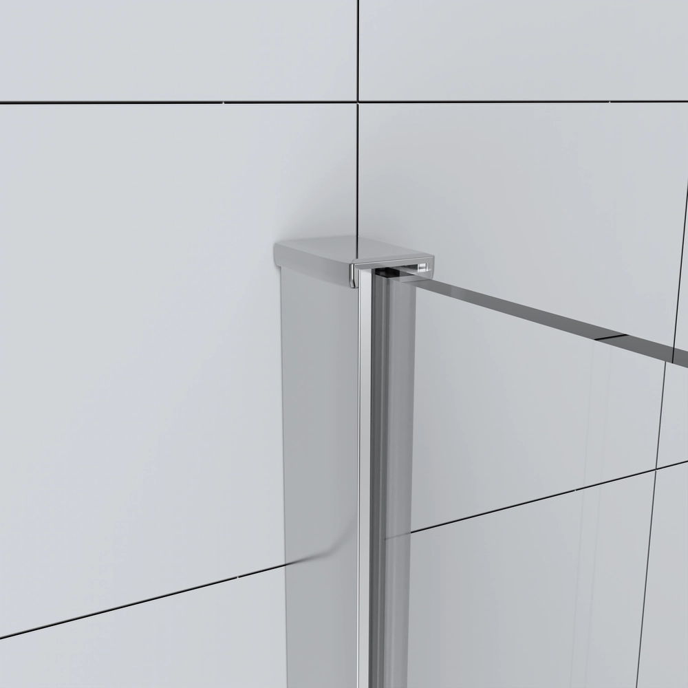 Fijo de Ducha 80 cm. Mod. Easy Cromo / Vidrio Serigrafiado 6 mm Antical (Reversible) - Imagen 3