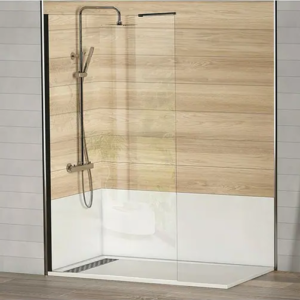 Panel transparente negro 100 cm Mod. Berlin.