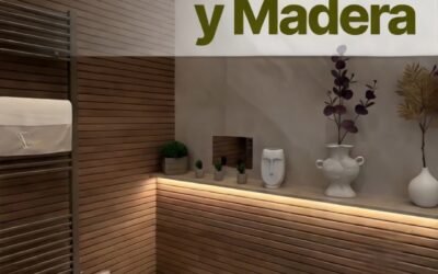Reforma de Baño en Gris arena y madera.