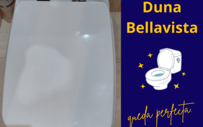 Tapa wc adaptada al inodoro Duna de Bellavista.